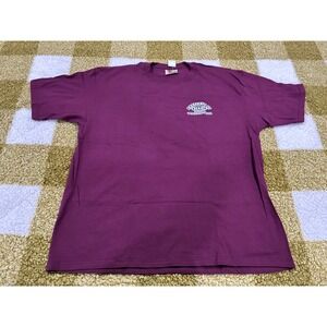 Tough T's by WearGuard Maui Athletic Dept TShirt XL Burgundy Cotton Short Sleeve